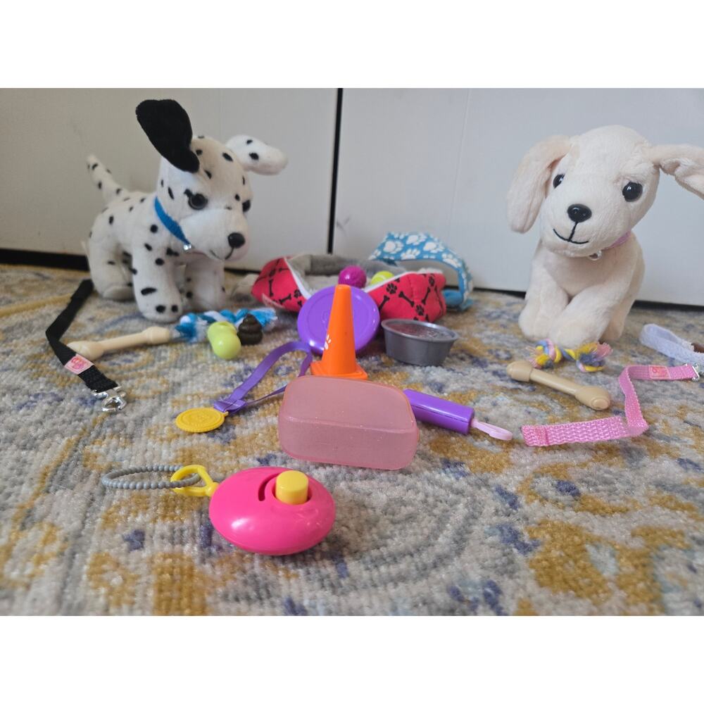 Our Generation Doll Pet Lot Dogs Cart Bed Toys Accessories 18 Inch Dolls